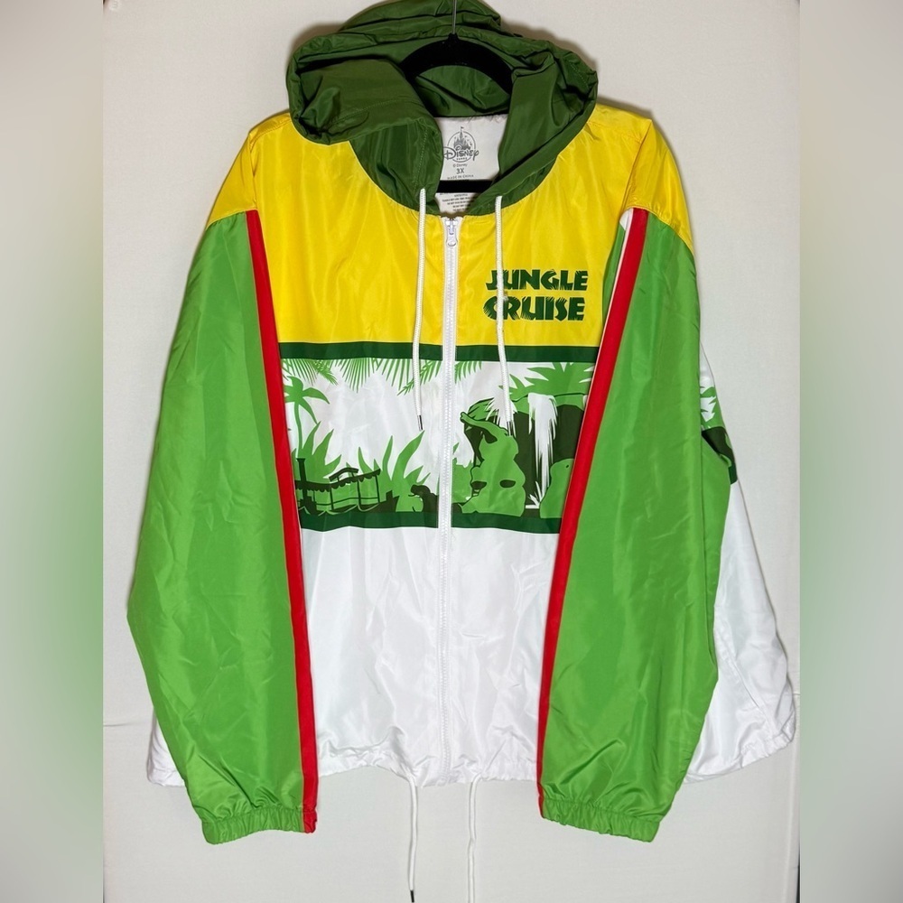 Disney Jungle Cruise lightweight full zip jacket •NWT• Men’s 3XL